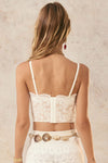 Lux Lisbon Lace Bustier Vintage Cream