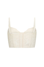 Lux Lisbon Lace Bustier Vintage Cream