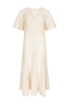 Lux Lisbon Lace Handkerchief Dress Vintage Cream