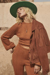 Rider Suede Tassel Jacket Tobacco