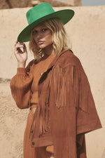 Rider Suede Tassel Jacket Tobacco
