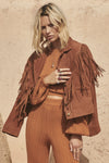 Rider Suede Tassel Jacket Tobacco
