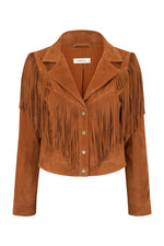 Rider Suede Tassel Jacket Tobacco