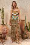 Samantha Bias Skirt Vintage Leopard