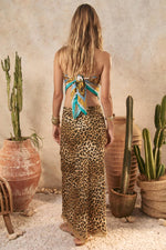 Samantha Bias Skirt Vintage Leopard