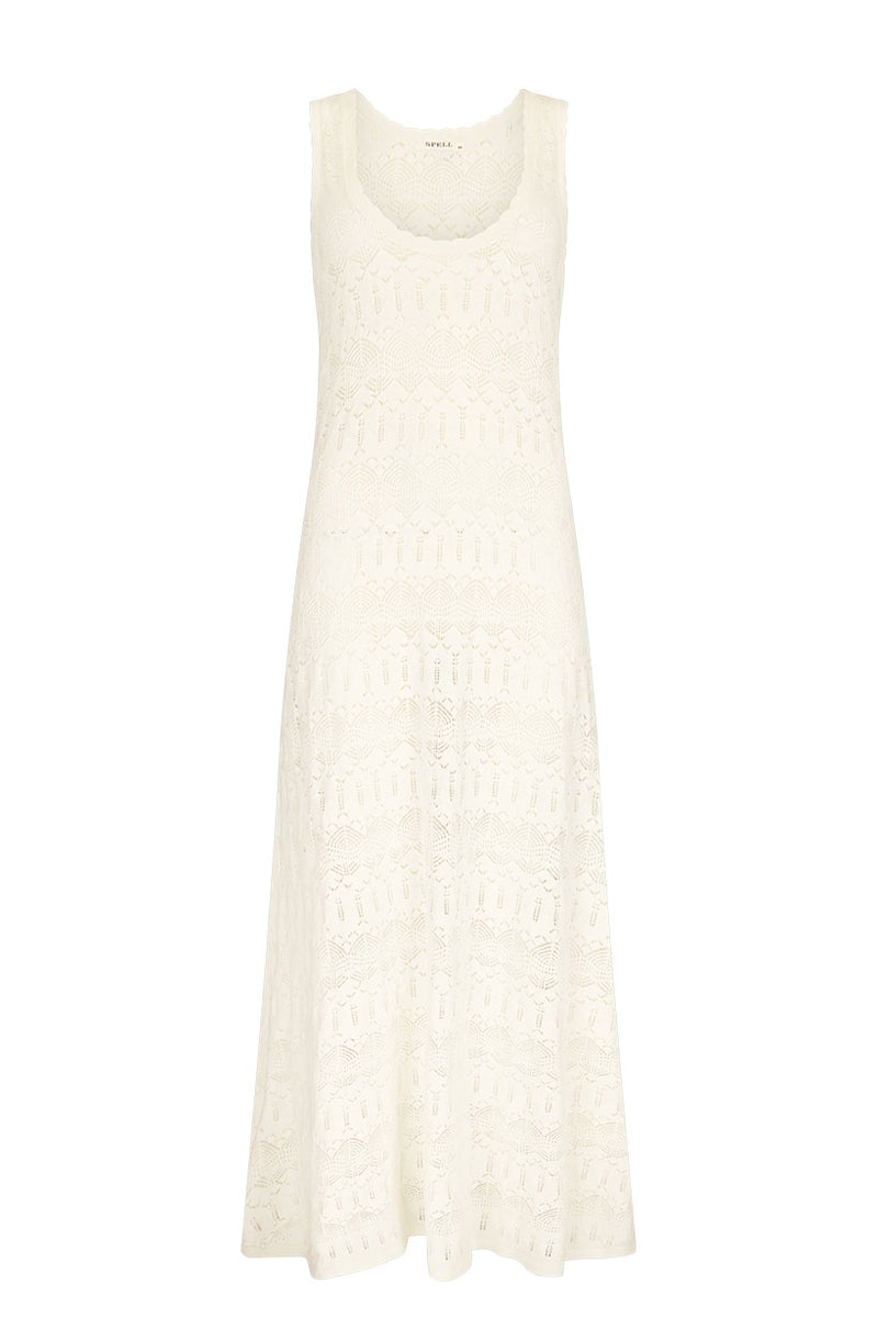 Siesta Maxi Dress White Sand