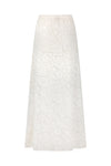 Free Love Lace Bias Skirt Vintage Cream