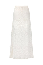 Free Love Lace Bias Skirt Vintage Cream