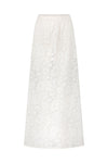 Free Love Lace Bias Skirt Vintage Cream