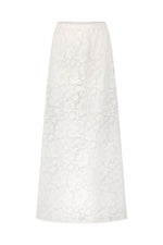 Free Love Lace Bias Skirt Vintage Cream