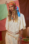 Free Love Lace Crop Vintage Cream
