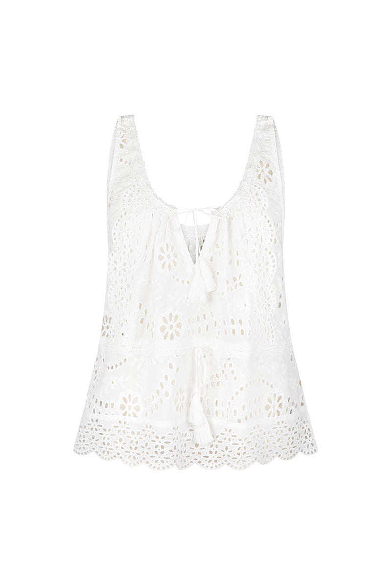 Yaya Lace Cami Antique White