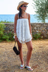 Yaya Lace Scarf Mini Dress Antique White