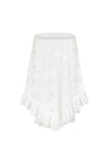 Yaya Lace Scarf Mini Dress Antique White