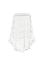 Yaya Lace Scarf Mini Dress Antique White