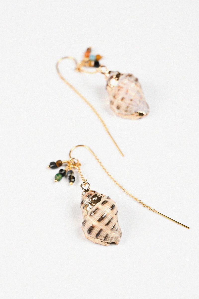 Lee Thread Through Shell Earrings