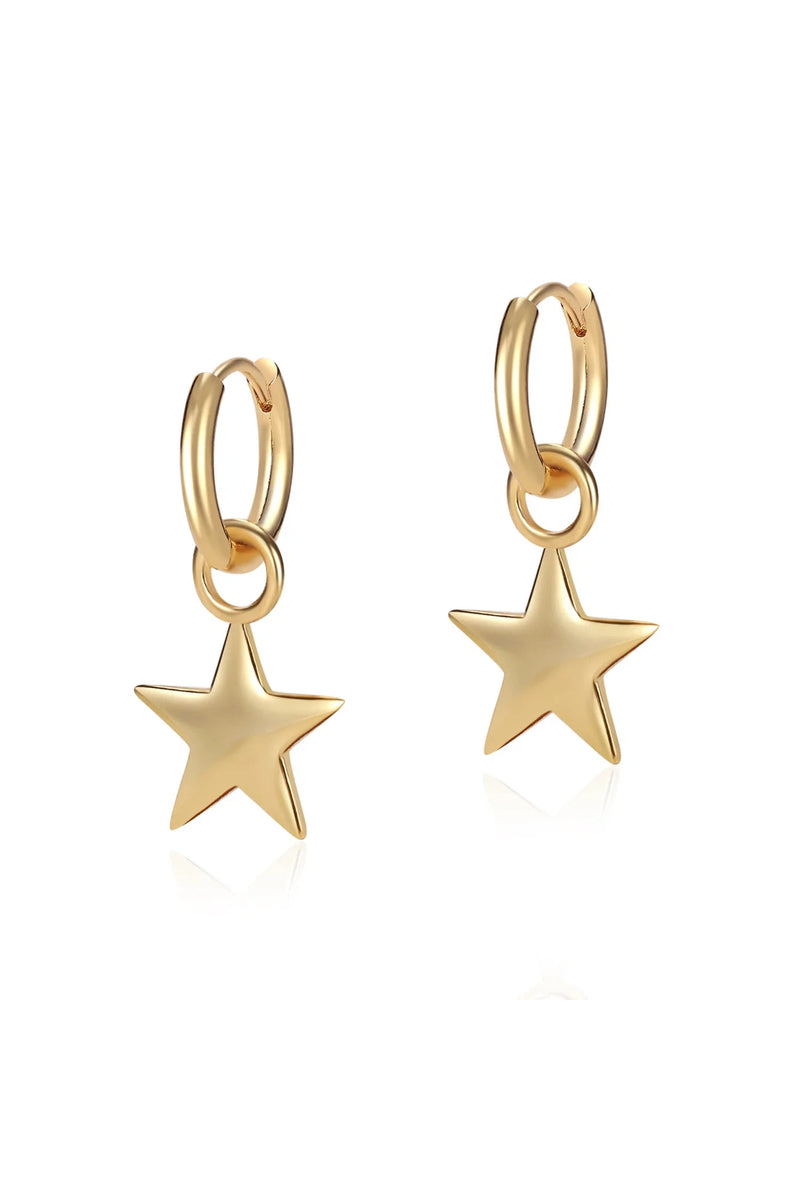 Super Star Earrings Gold