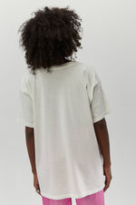 Queen Glitter Crest Merch Tee Vintage White