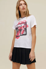 Rolling Stones Its Only Rock N Roll Solo Tee Bleach White