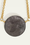 Elissar Coin Necklace Gold Vermeil