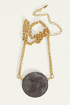 Elissar Coin Necklace Gold Vermeil