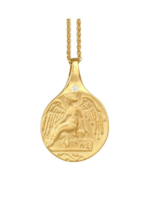 Guardian Angel Necklace Gold Vermeil