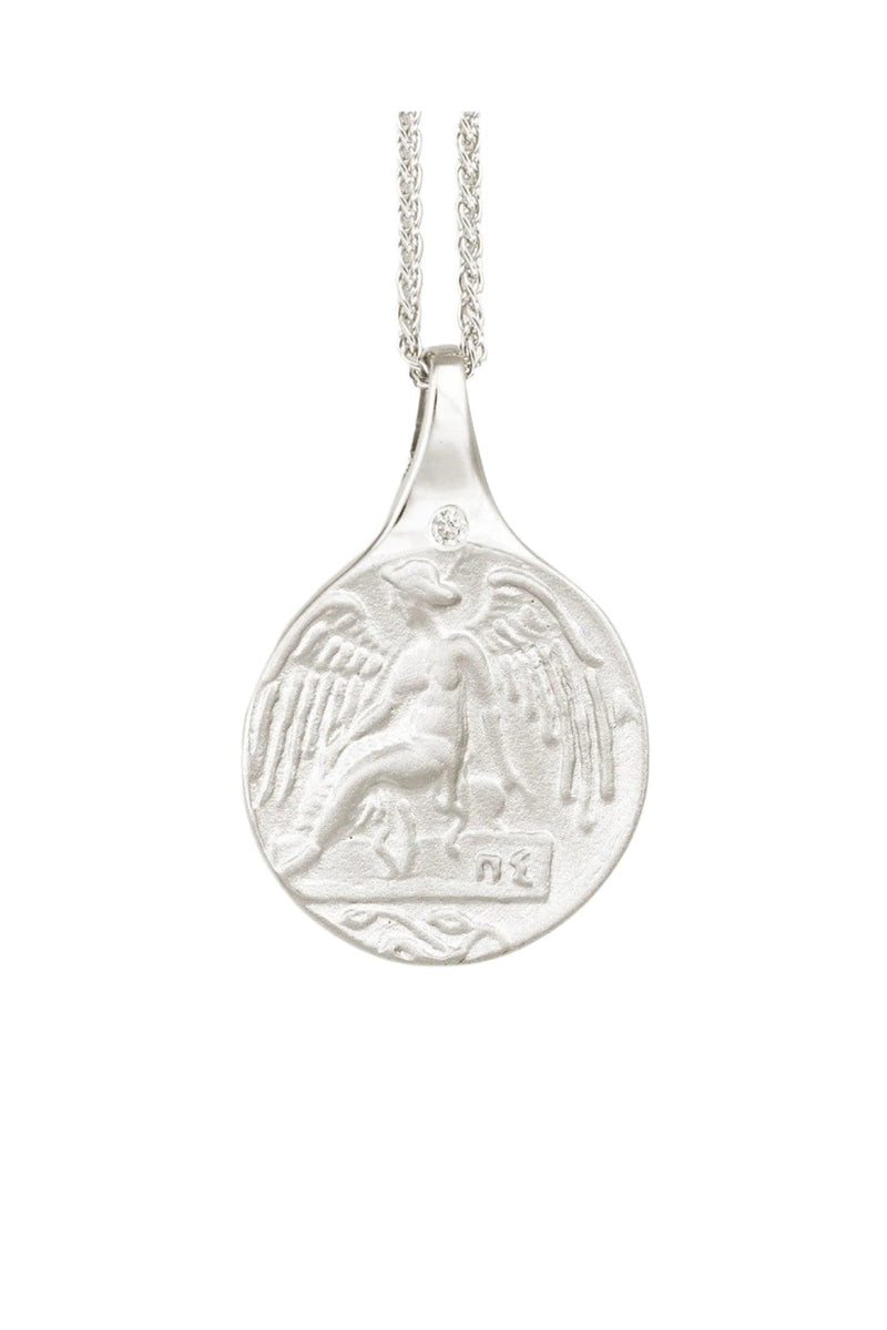 Guardian Angel Necklace Silver