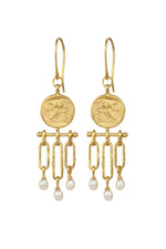 Palas Chandelier Earrings Gold Vermeil