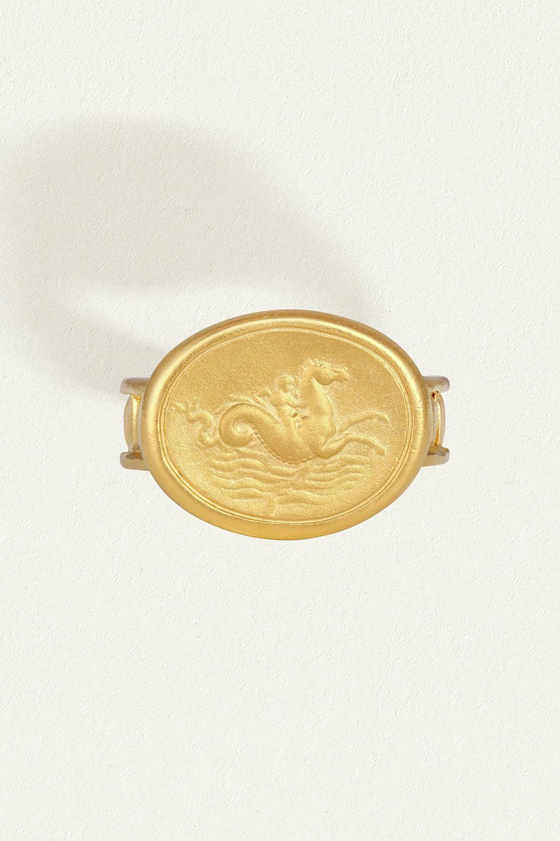 Poseidon Ring Gold Vermeil