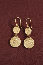 Mythos Earrings Gold Vermeil