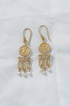 Palas Chandelier Earrings Gold Vermeil