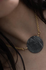 Elissar Coin Necklace Gold Vermeil