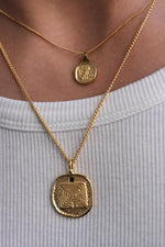 Palas Coin Necklace Gold Vermeil