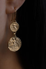 Mythos Earrings Gold Vermeil