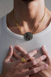 Elissar Coin Necklace Gold Vermeil