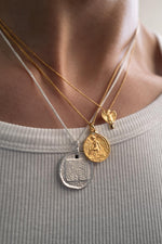 Guardian Angel Necklace Gold Vermeil