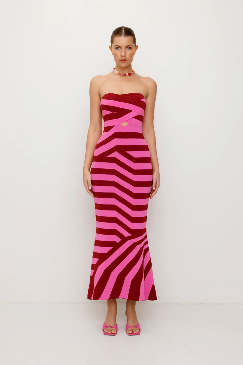 Aude Maxi Dress Berry