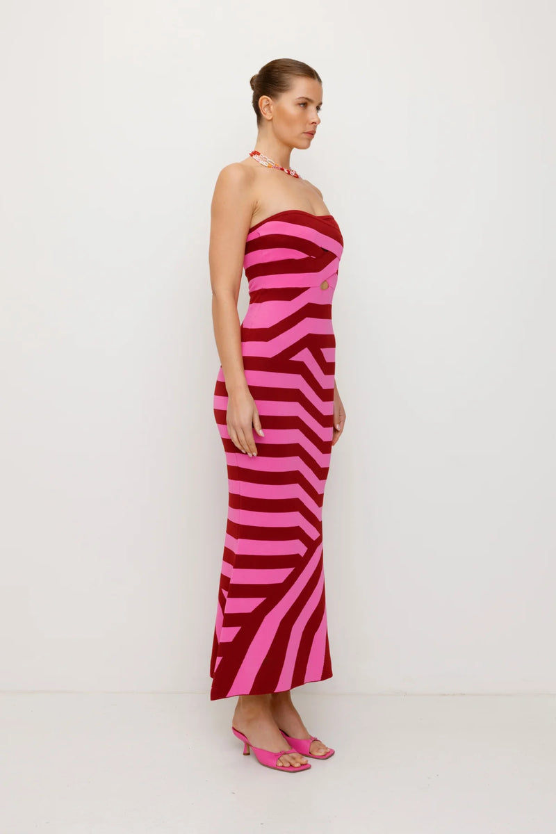 Aude Maxi Dress Berry