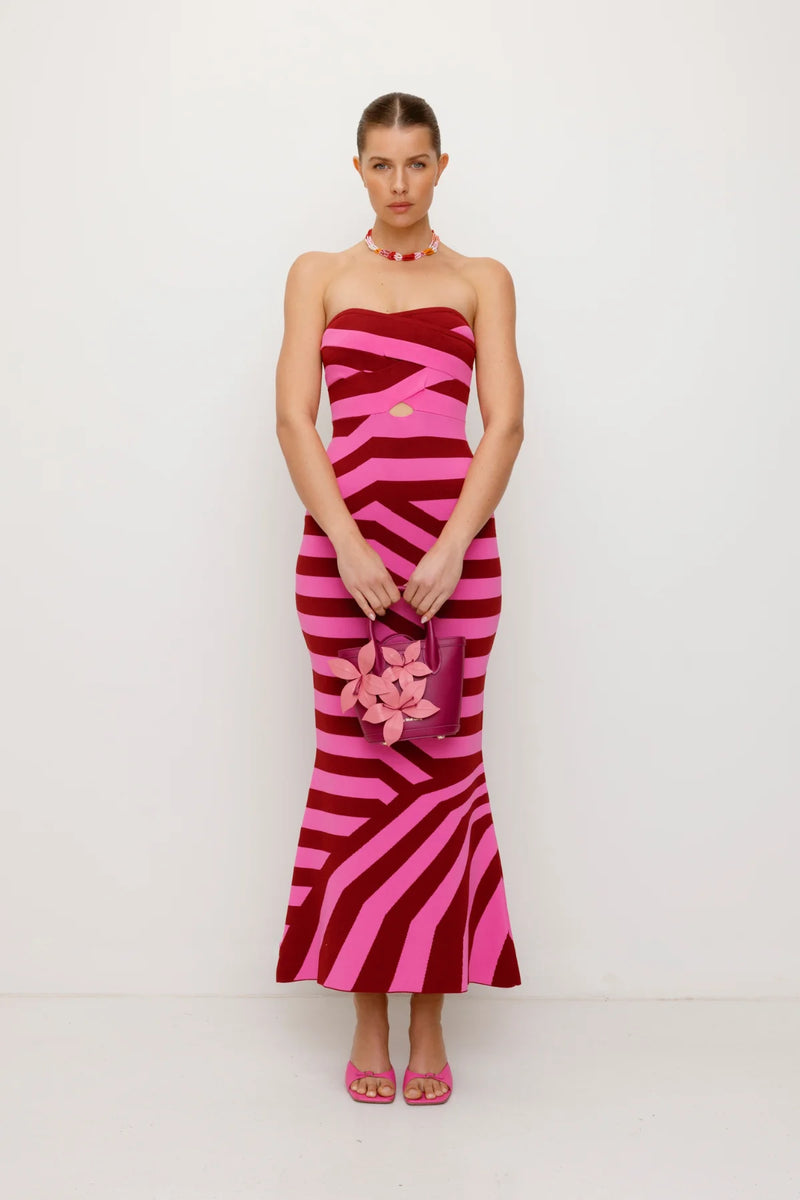 Aude Maxi Dress Berry