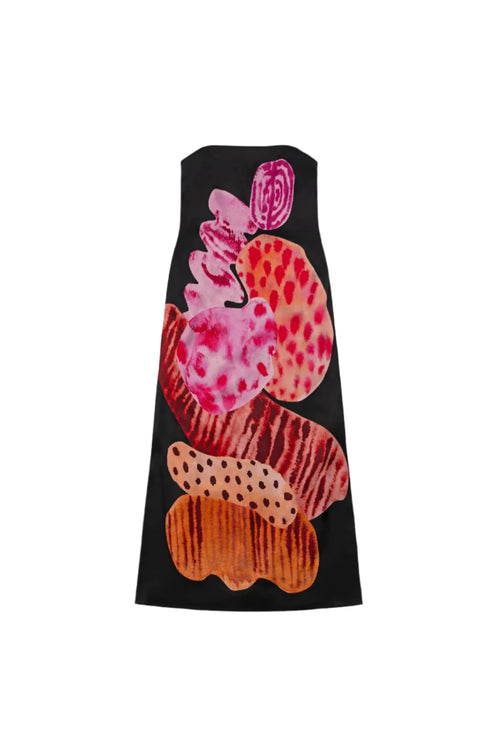 Kora Maxi Dress Noir Abstract