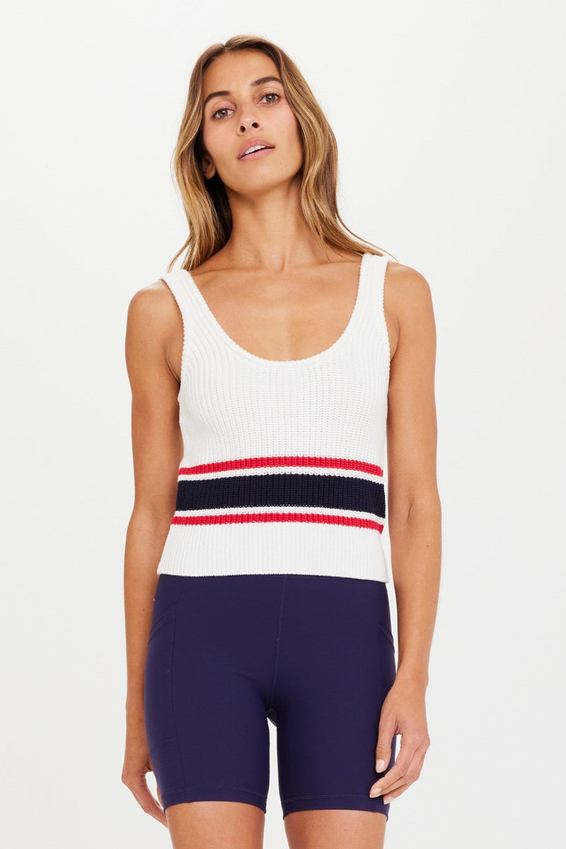 Panama Ophelia Knit Top White