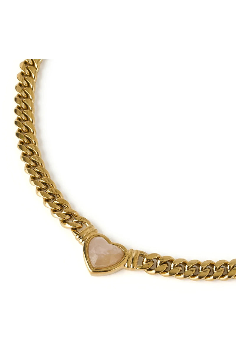 Valentine Necklace Rose Quartz