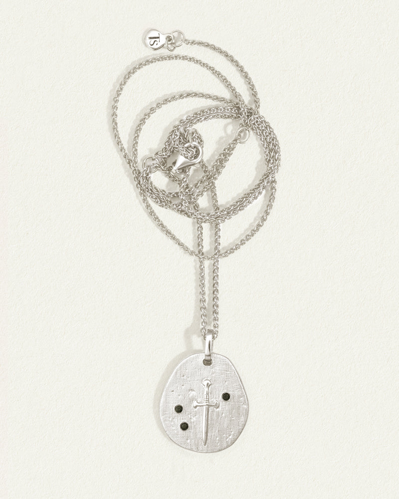 Valor Necklace Spinel Silver