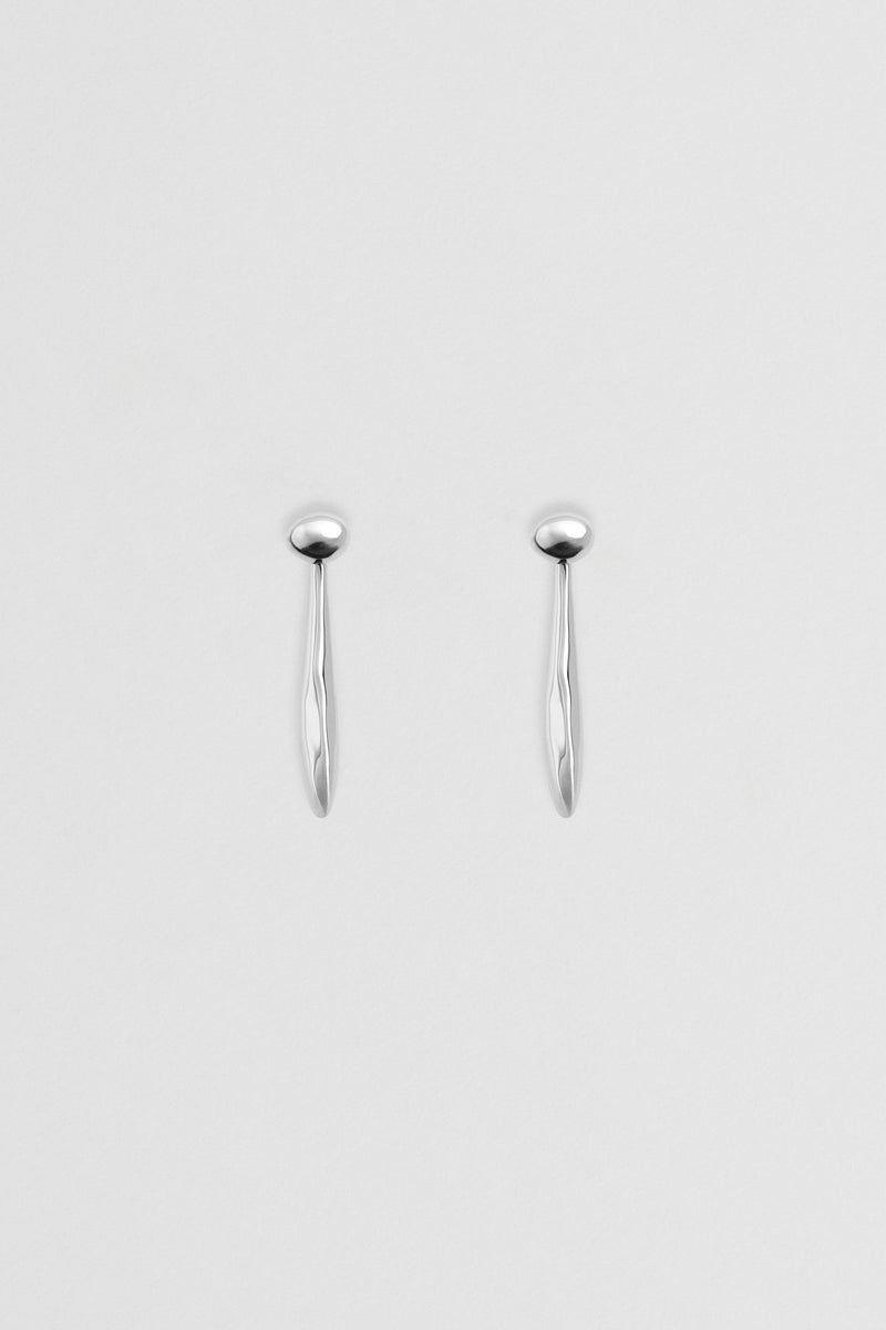 Verso Drop Earrings Silver