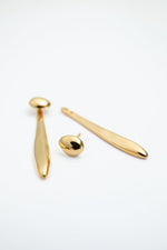 Verso Drop Earrings Gold