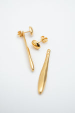 Verso Drop Earrings Gold