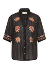Vesper Embroidered Blouse Black