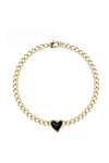 Whitney Heart Choker 18K Gold Plating