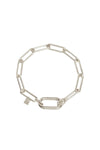 Sterling Silver With Love Annex Link Bracelet