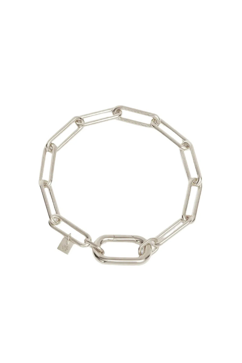 Sterling Silver With Love Annex Link Bracelet